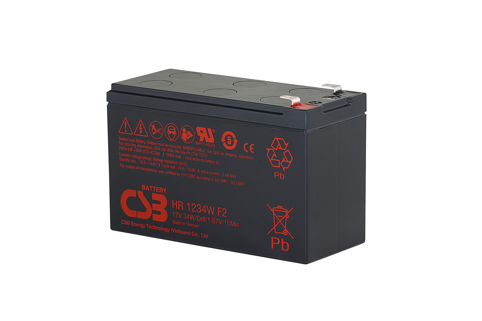 CSB HR1234W AGM Akku (12V / 34W)