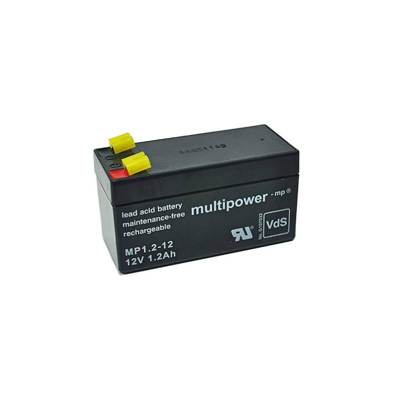 MULTIPOWER MP1,2-12 VdS AGM Akku 12V 1,2Ah