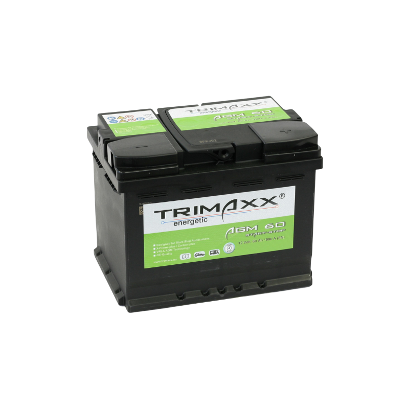 TRIMAXX AGM60 Starterbatterie 12V 60Ah