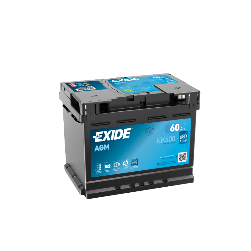 EXIDE EK600 AGM Starterbatterie