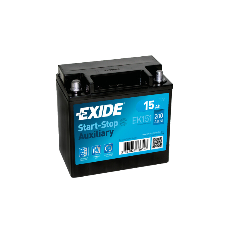 EXIDE EK151 AGM Zusatzbatterie BackUp