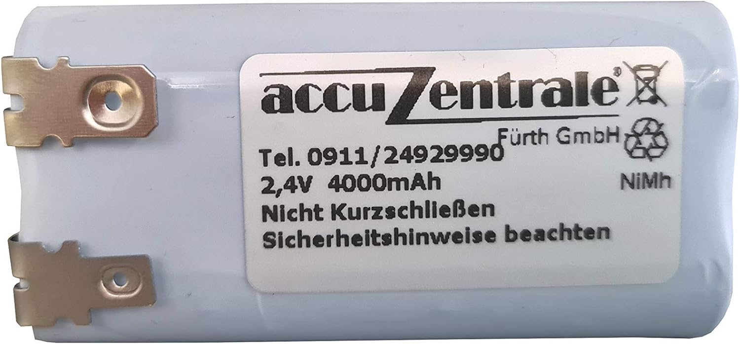 Konfektion FDK 2/HR-4/3AU 2,4V 4Ah Akku Notleuchte Anordnung 020137