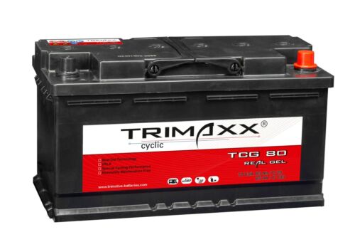 TRIMAXX GEL TCG80 12V 80Ah Versorgerbatterie Solarbatterie