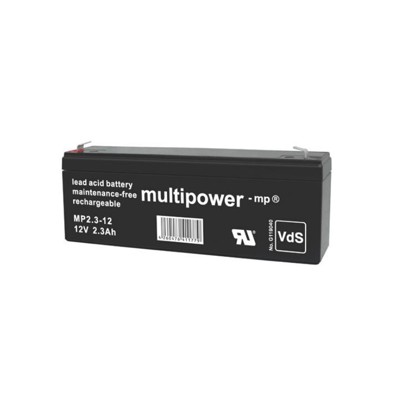 MULTIPOWER MP2,3-12 VdS AGM Akku 12V 2,3Ah