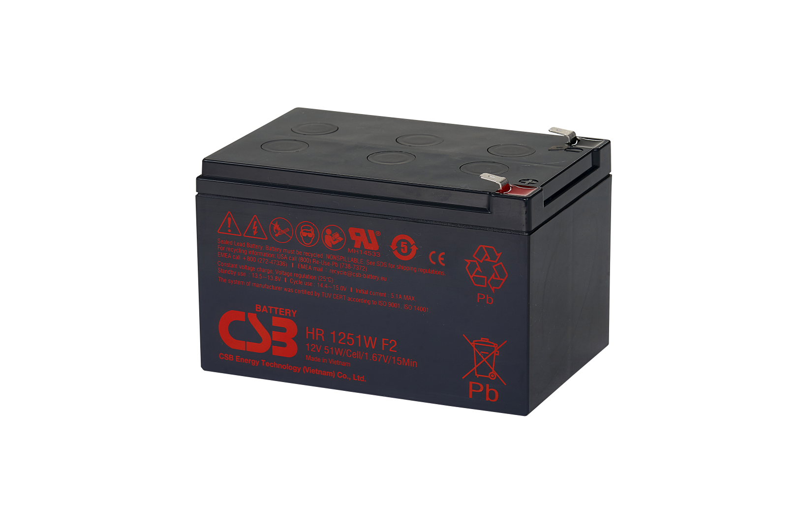 CSB HR1251W AGM Akku (12V / 51W)