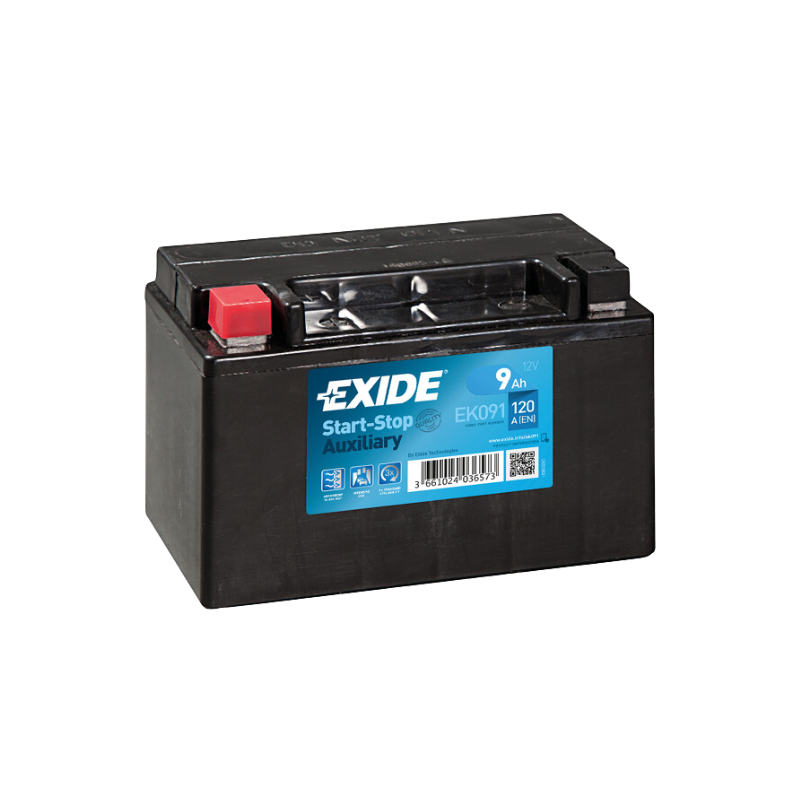 EXIDE EK091 AGM Zusatzbatterie BackUp