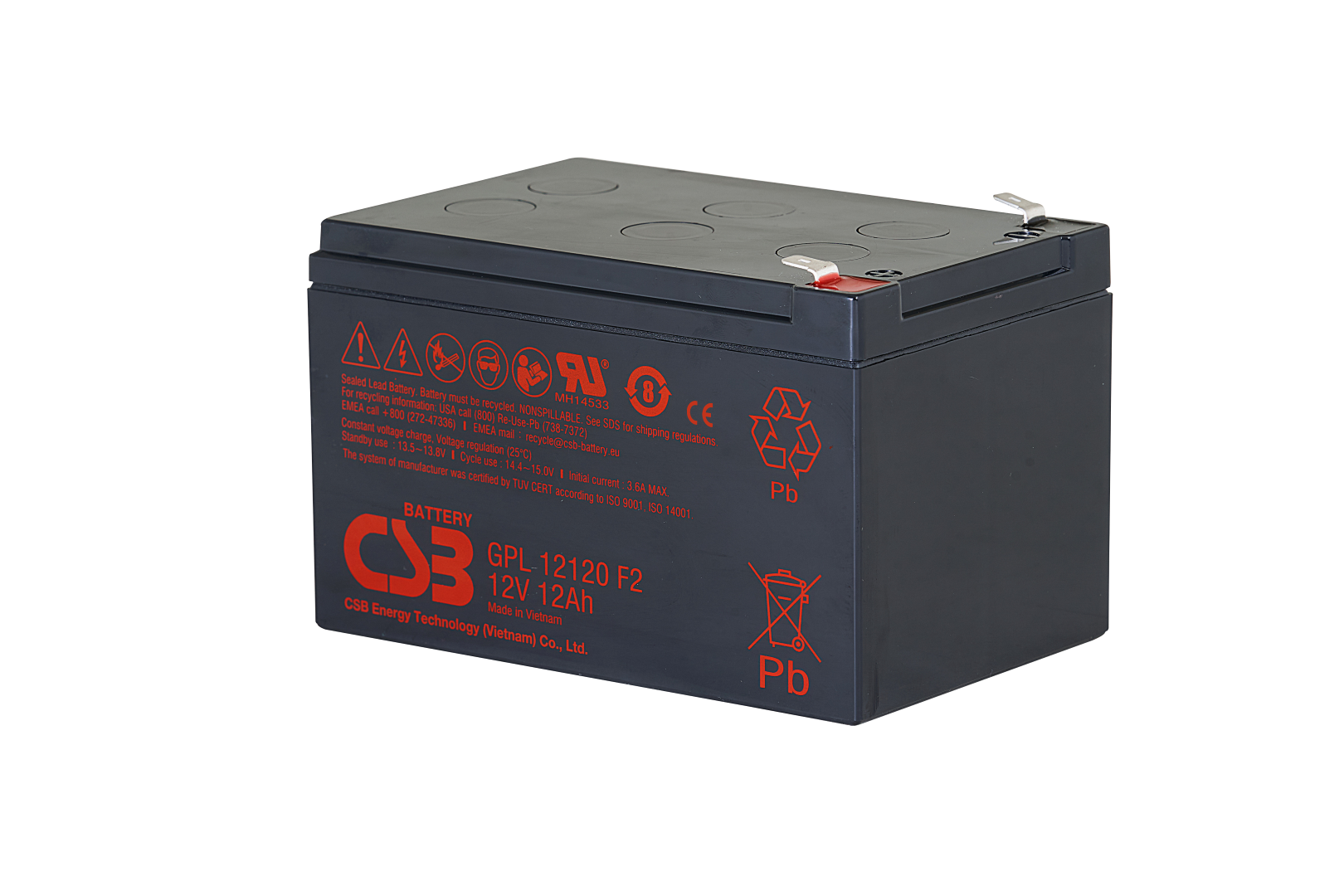 CSB GPL12120 AGM Akku (12V / 12.0Ah)