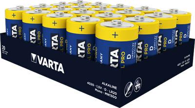 VARTA 4020 Industrial D / LR20 Mono Batterie (20er Packung)