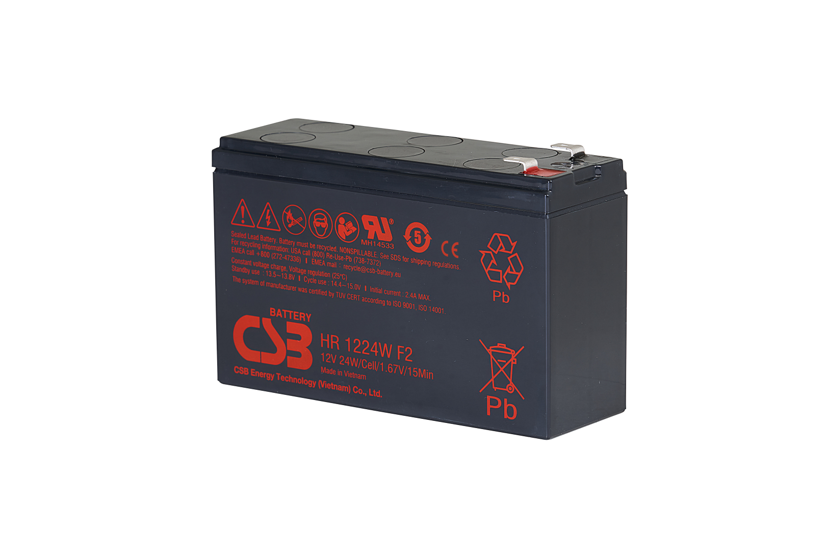 CSB HR1224W AGM Akku (12V / 24W)