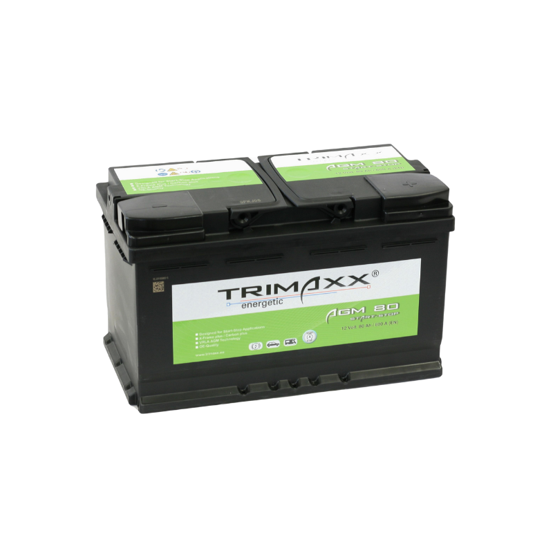 TRIMAXX AGM80 Starterbatterie 12V 80A