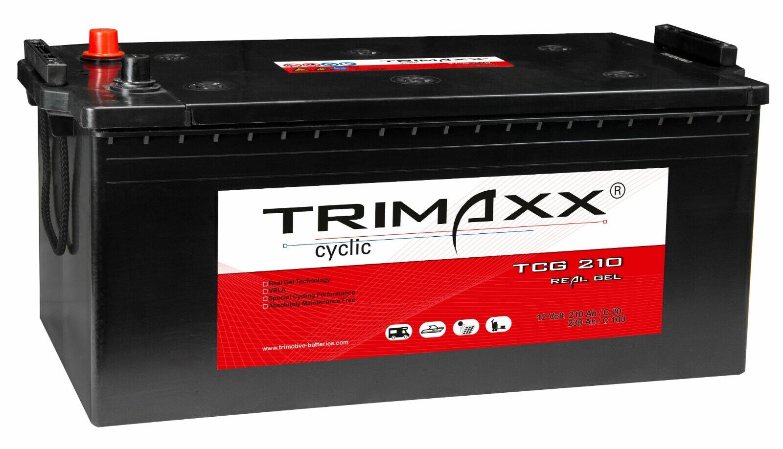 TRIMAXX GEL TCG210 12V 210Ah Versorgerbatterie Solarbatterie